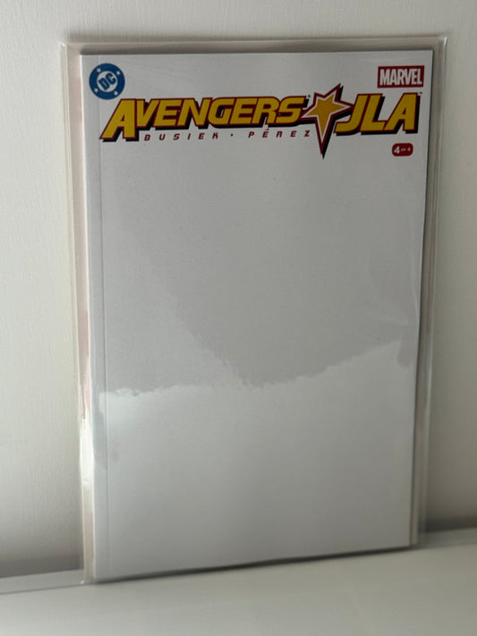 Avengers JLA #4 復刻版 C 封面空白卡紙變體