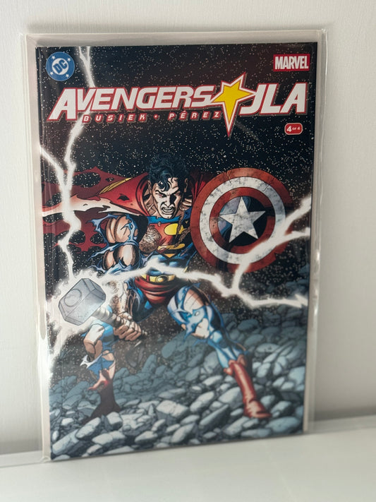 復仇者聯盟 JLA #4 復刻版 封面 A George Perez 環繞式封面