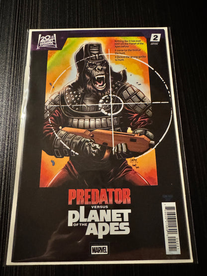 Predator vs. The Planet of The Apes #2 Chris Campana Movie Poster Homage Variant