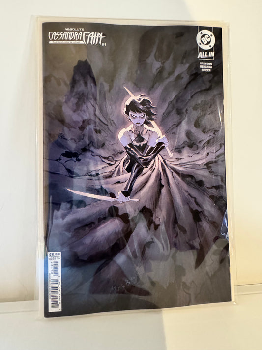 絕對卡珊卓·該隱：陰影之手 #1 (一次性漫畫) 封面 B Matias Bergara 卡紙變體 | 2026 年 9 月 15 日