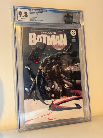 ABSOLUTE BATMAN #18 CGC 9.8 Dexter Soy Megacon 变体版，含定制标签