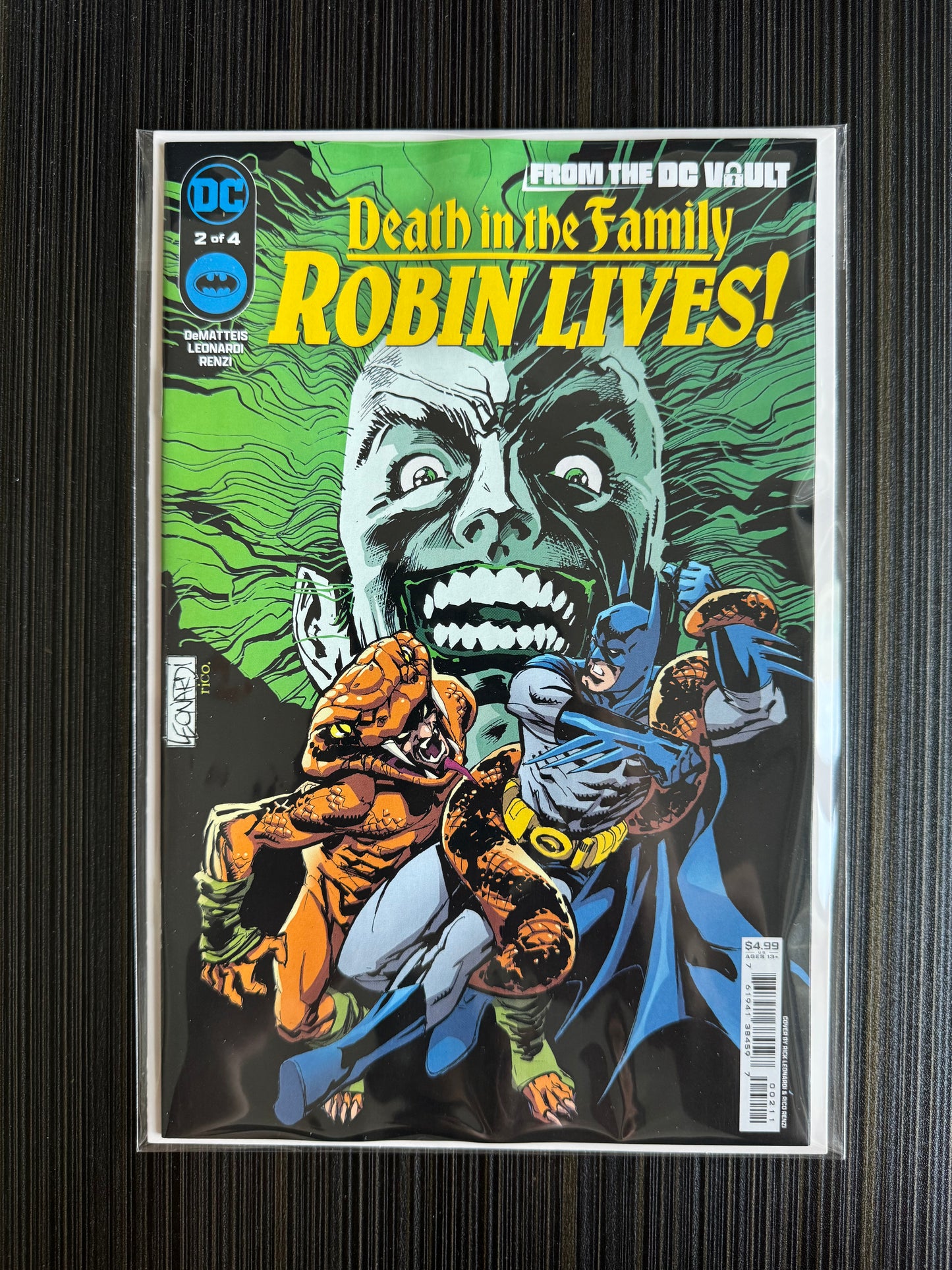 來自 DC Vault Death In The Family Robin Lives #2 (共 4) 封面 A Rick Leonardi | 2024 年 8 月 13 日