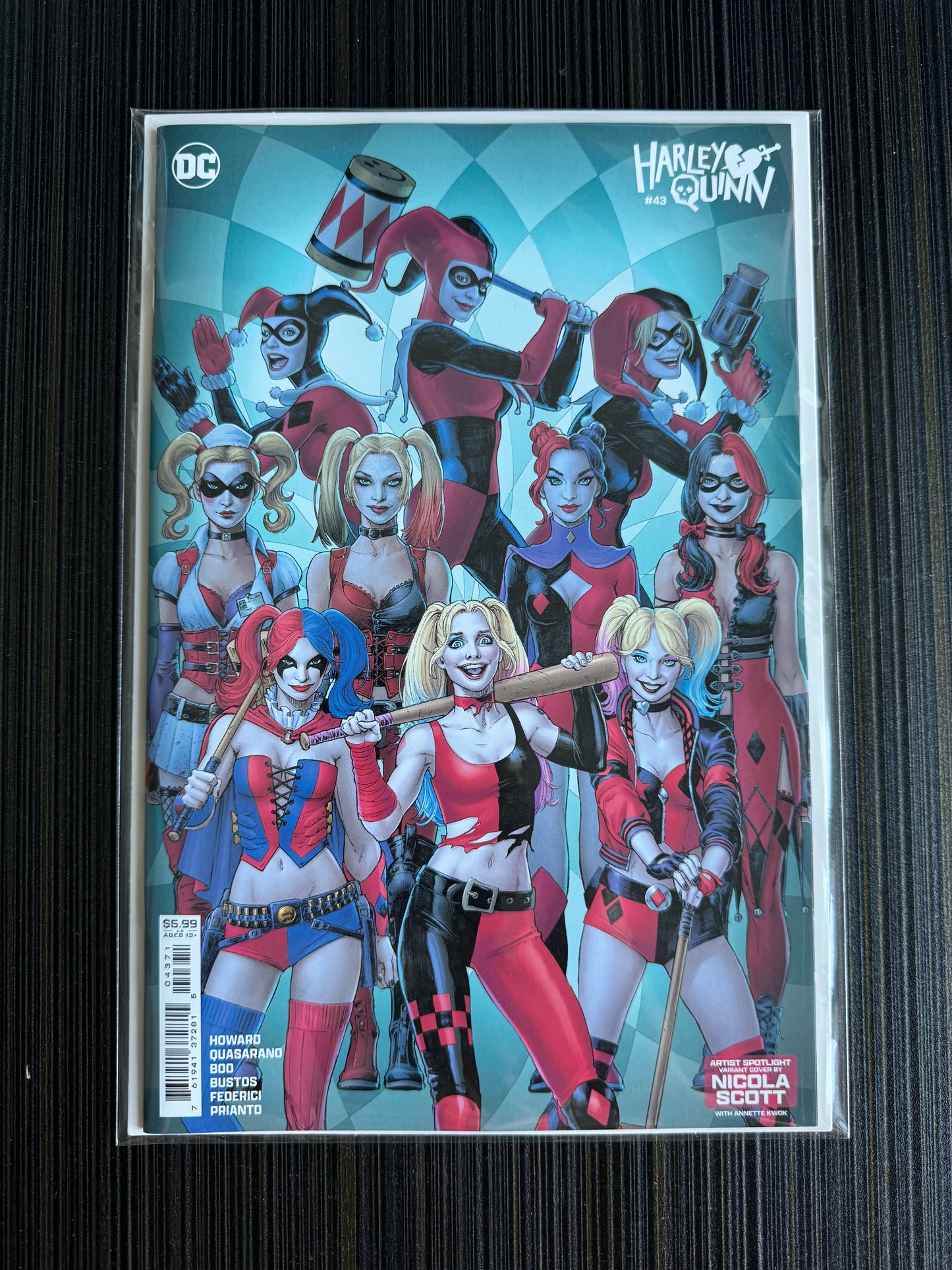 Harley Quinn #43 Cover D Nicola Scott Artist Spotlight Card Stock Variant