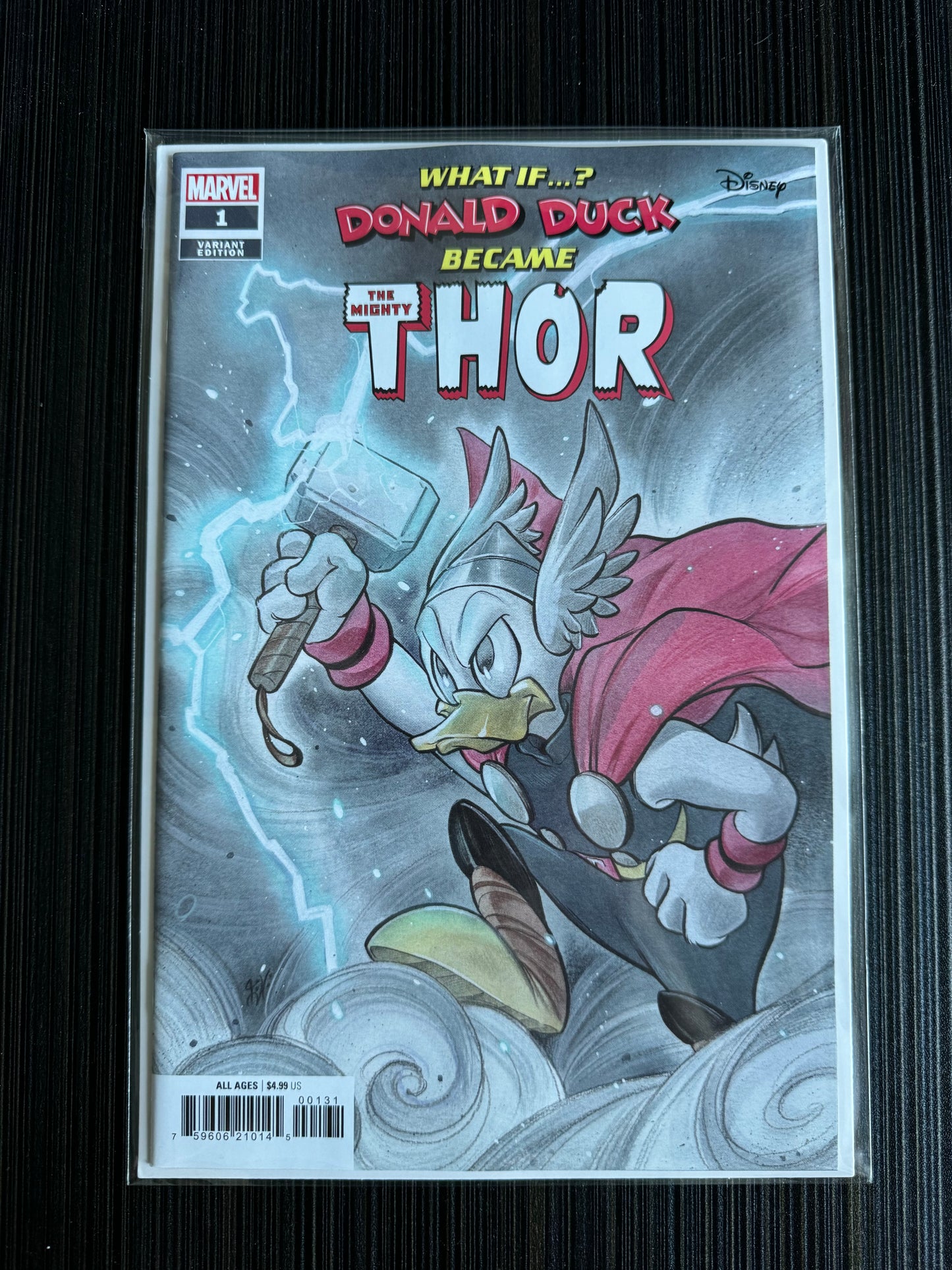 Marvel & Disney: What If...? Donald Duck Became Thor #1 Peach Momoko Variant