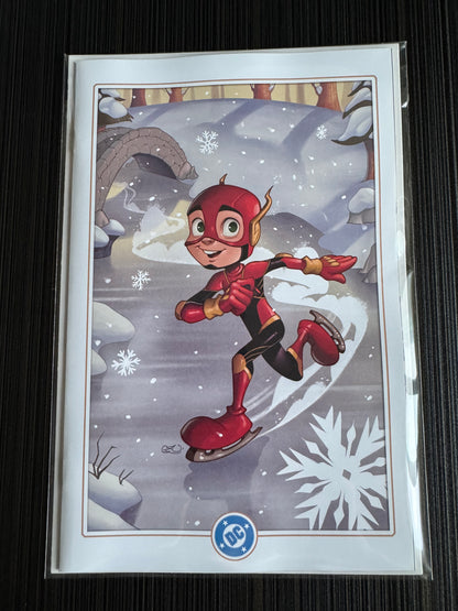 Flash #16 封面 D Chrissie Zullo DC Winter Wonderland 卡片库存变体 | 2024 年 12 月 24 日