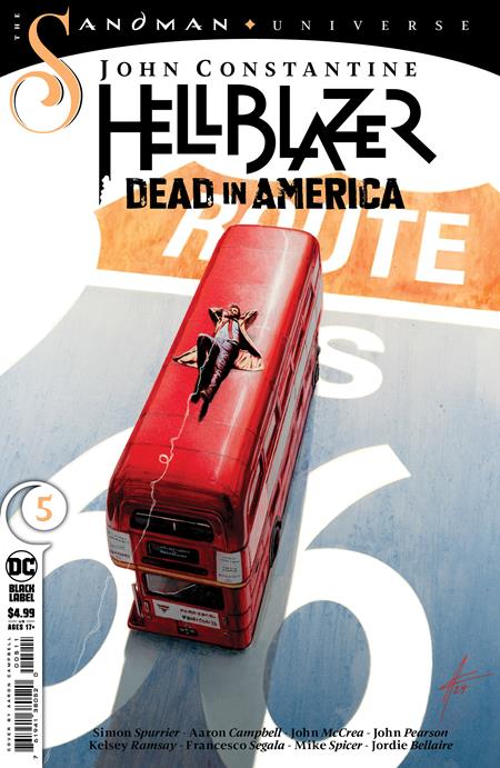 約翰康斯坦丁地獄神探 (John Constantine Hellblazer) 《死在美國》#5 (共 9 張) 封面 A 亞倫坎貝爾 (MR) | 2024 年 5 月 21 日