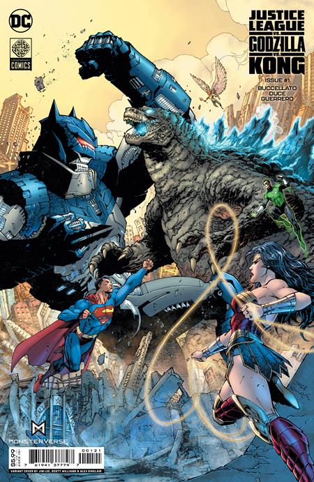 Justice League vs Godzilla vs Kong #1 (of 6) Cover B Jim Lee & Scott Williams