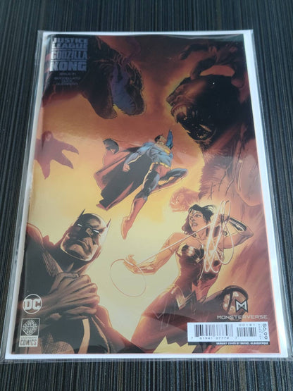 Justice League vs Godzilla vs Kong #1 (of 6) Cover E Rafael Albuquerque Foil Variant