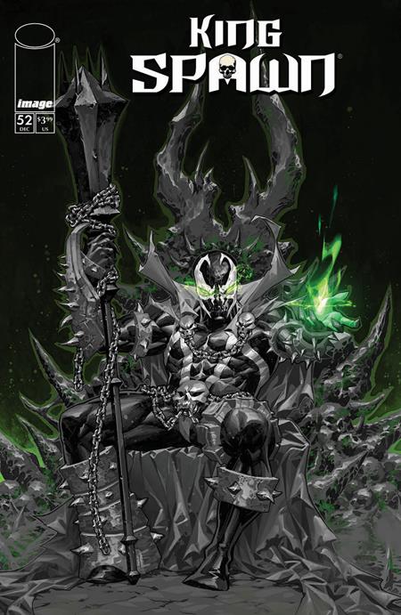 King Spawn #52 封面 B Kael Ngu 黑白变体