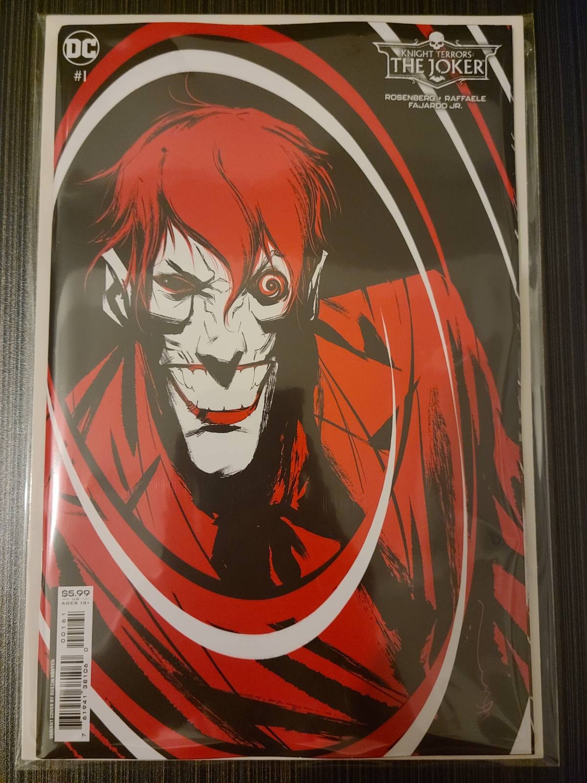 Knight Terrors Joker #1 (共 2 册) 封面 D Dustin Nguyen 午夜卡片纸变体