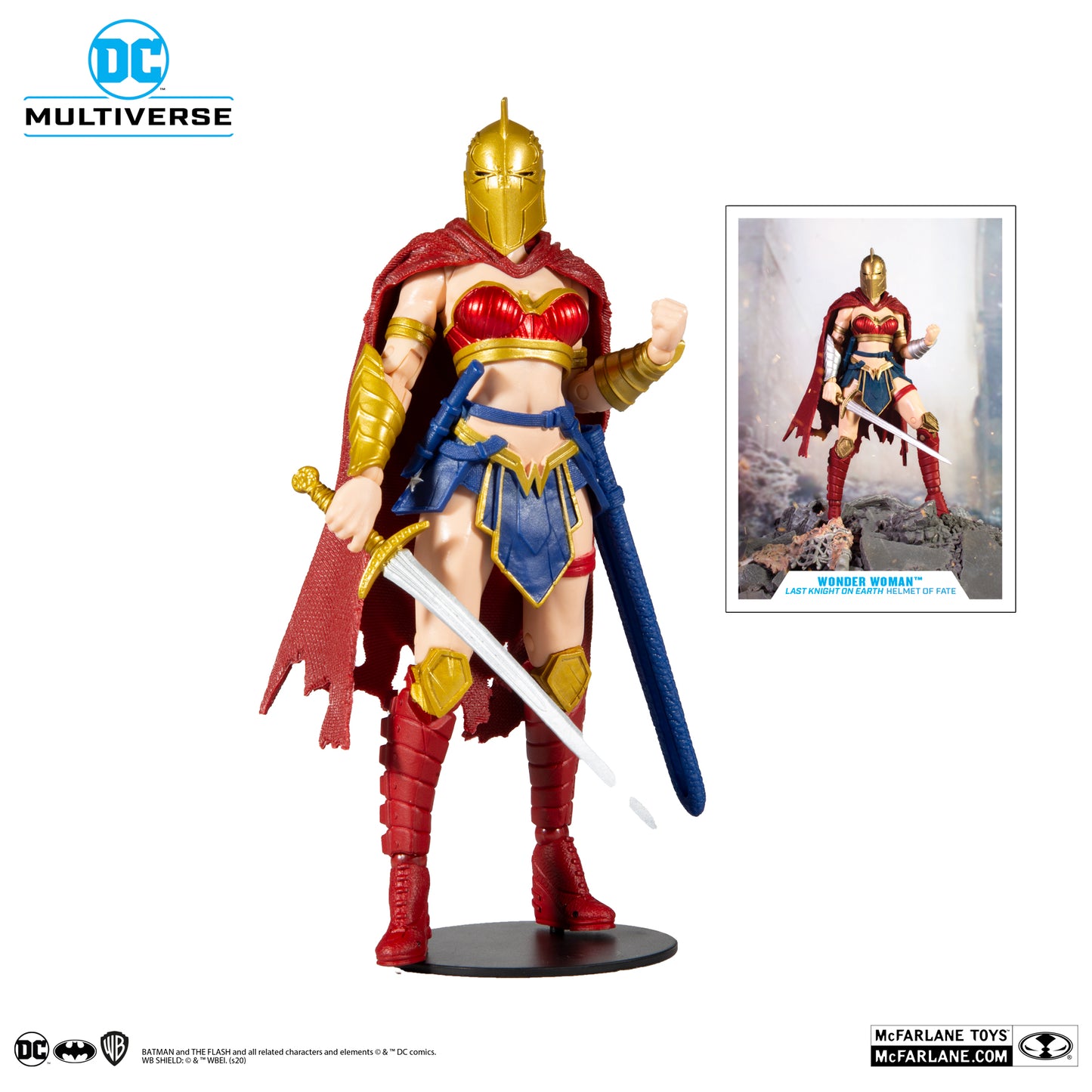 McFarlane Last Knight On Earth: Wonder Woman With Helmet Of Faith 7” Scale Action Figure