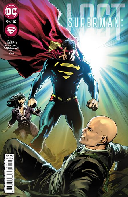 《超人失落》#9（共 10 篇）封面：Carlo Pagulayan 與 Jason Paz