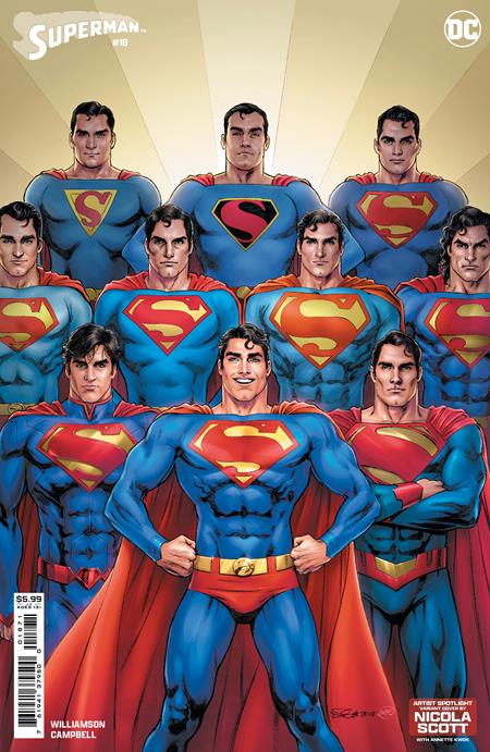 Superman #18 Cover E Nicola Scott Artist Spotlight Card Stock Variant (Absolute Power) | 17 September 2024