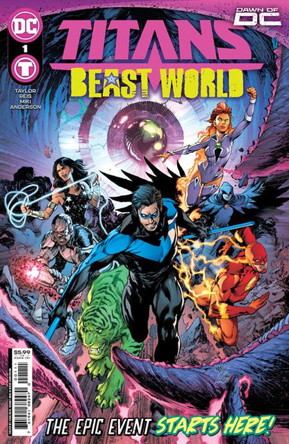 泰坦野獸世界 #1 (共 6) 封面 A Ivan Reis 和 Danny Miki