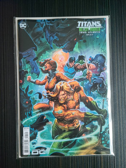 Titans Beast World Tour Atlantis #1 (One Shot) Cover B Howard Porter Card Stock Variant