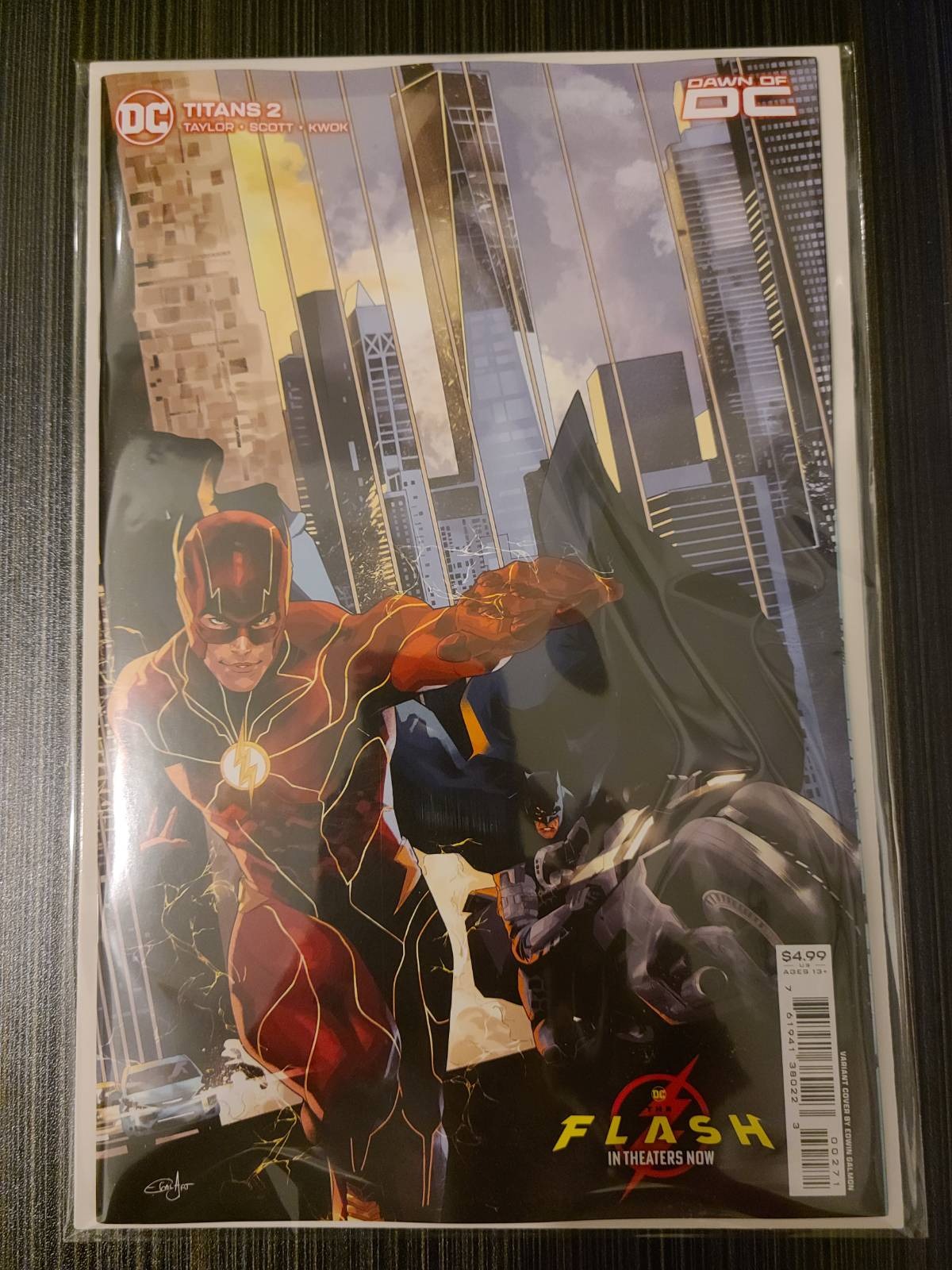 Titans #2 Cover D Edwin Galmon The Flash Movie