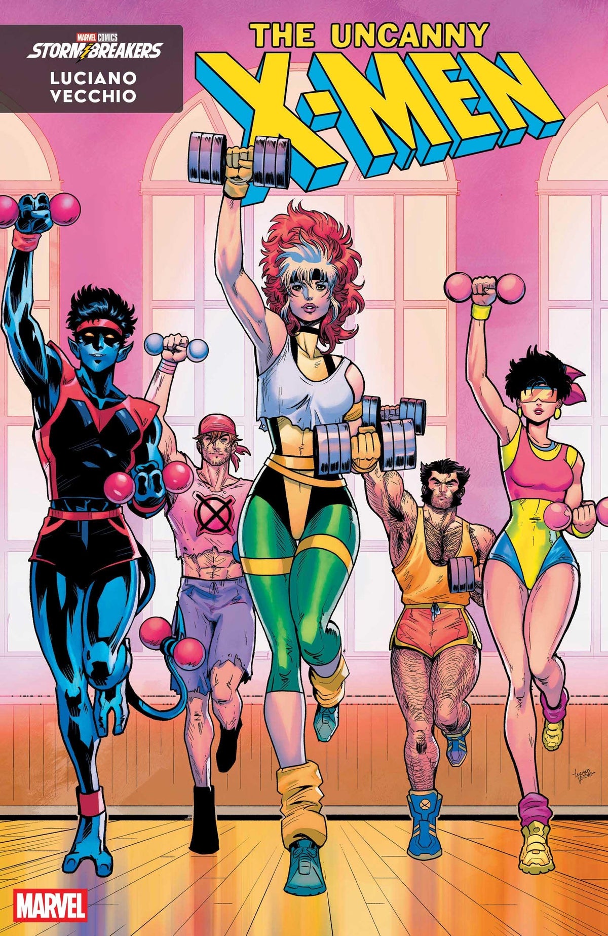 Eight Marvel Heroes Workout Variant Covers (Complete Set)
