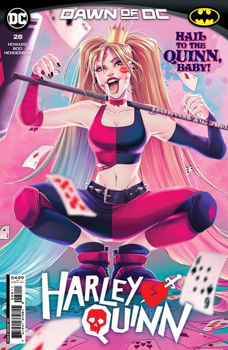 harley quinn kneeling towards you