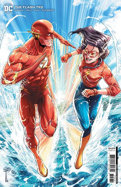 the flash running with girl