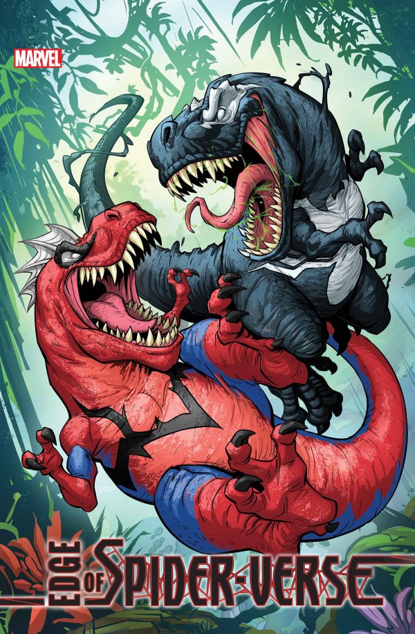 dinosaur spiderman and dinosaur venom